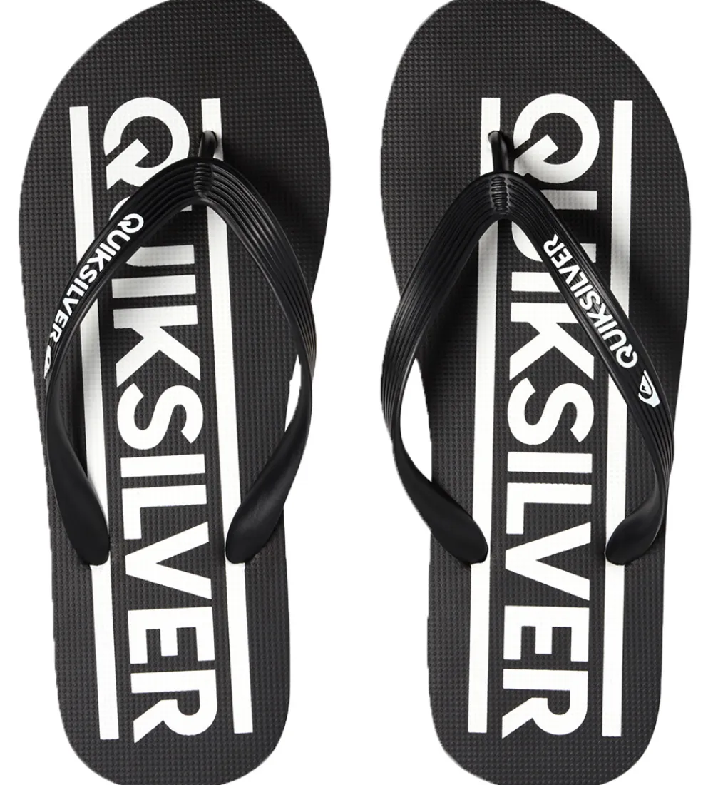 Quiksilver Klipklappere*Klipklapper - Java Wordmark - Sort/Hvid