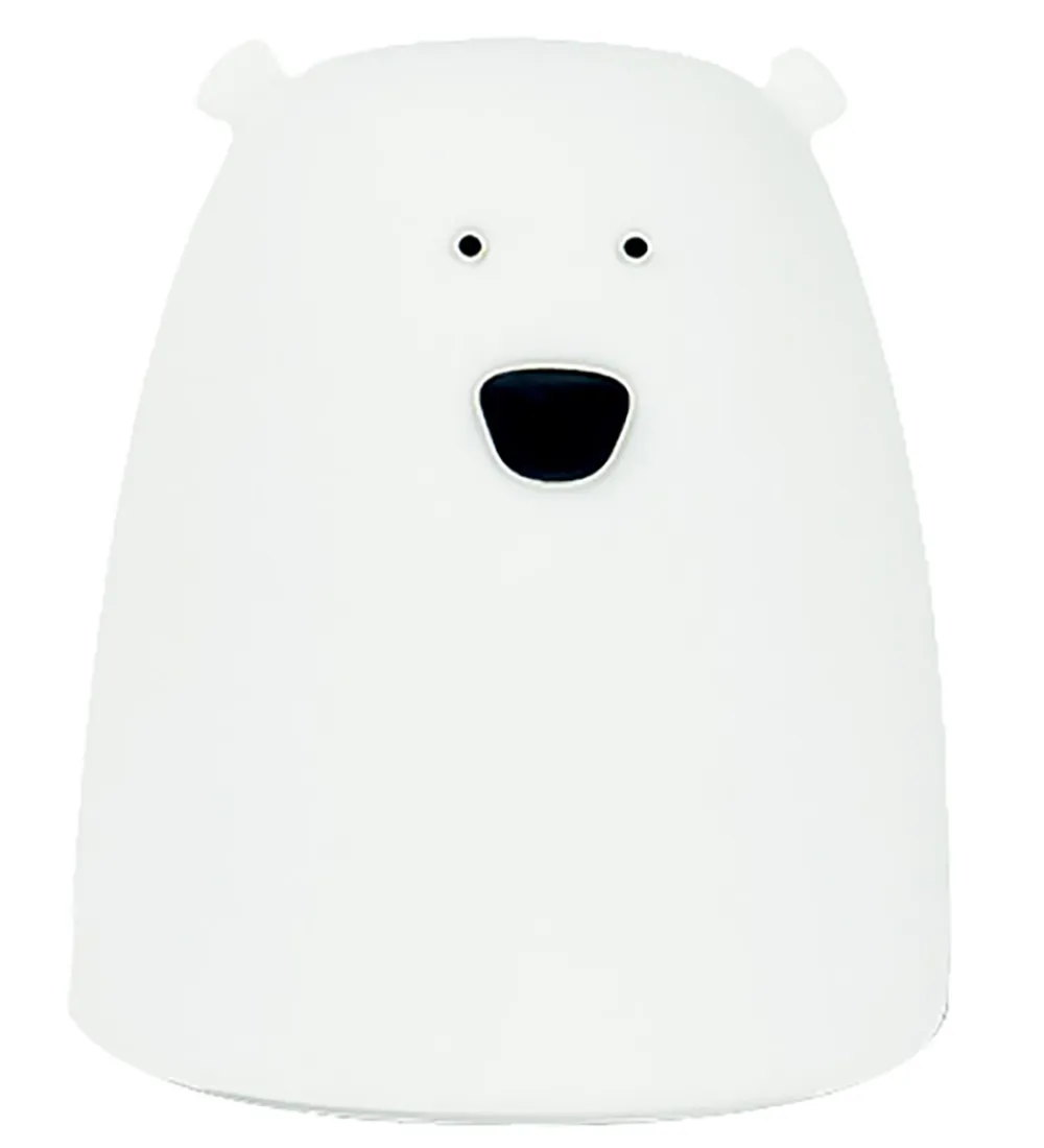 Rabbit & Friends Natlamper*Lampe - Lille Bjørn - 8,5x10 cm - Hvid