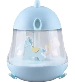 Natlamper-Rabbit & Friends Lampe - 16x13 cm - Karrusel m. Musik - Blå