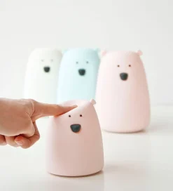 Rabbit & Friends Natlamper*Lampe - 10x8,5 cm - Lille Bjørn - Rosa