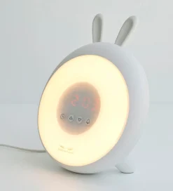 Rabbit & Friends Natlamper|Fritstående Lamper*Vækkeur m. Lys - 20x15x6 cm - Wake Up - Blå