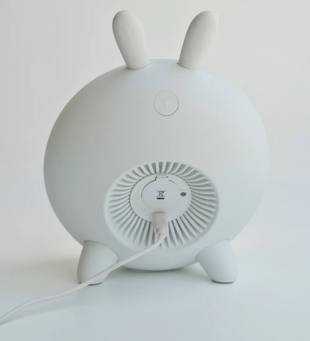 Fritstående Lamper|Natlamper-Rabbit & Friends Vækkeur m. Lys - 20x15x6 cm - Wake Up - Grøn