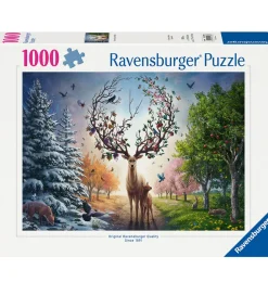 Puslespil-Ravensburger Puslespil - 1000 Brikker - Magical Deer