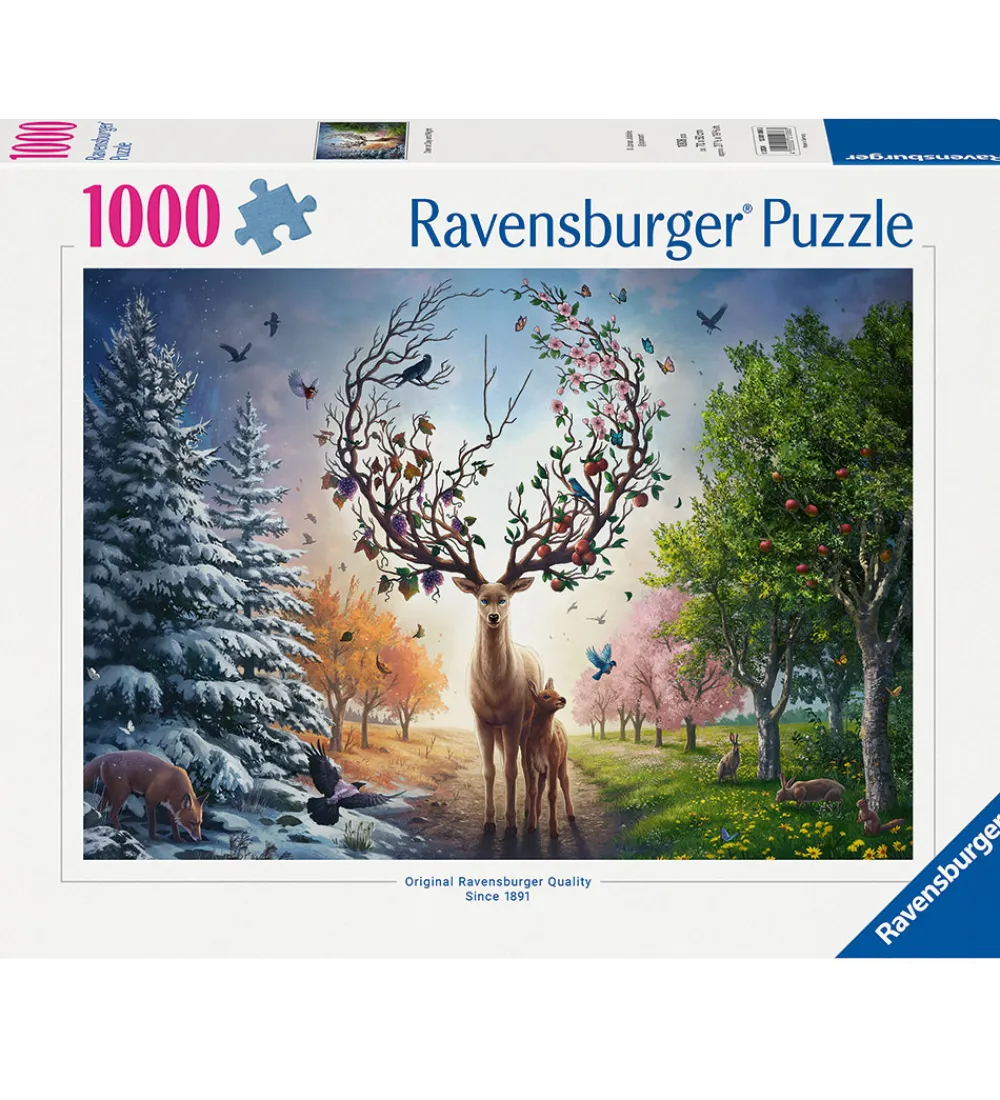 Puslespil-Ravensburger Puslespil - 1000 Brikker - Magical Deer