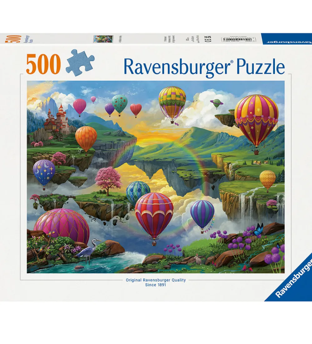 Puslespil-Ravensburger Puslespil - 500 Brikker - Air Balloon Valley