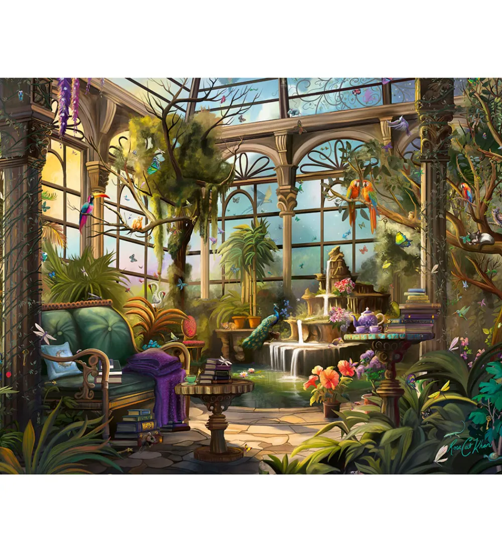 Puslespil-Ravensburger Puslespil - 1500 Brikker - The Greenhouse
