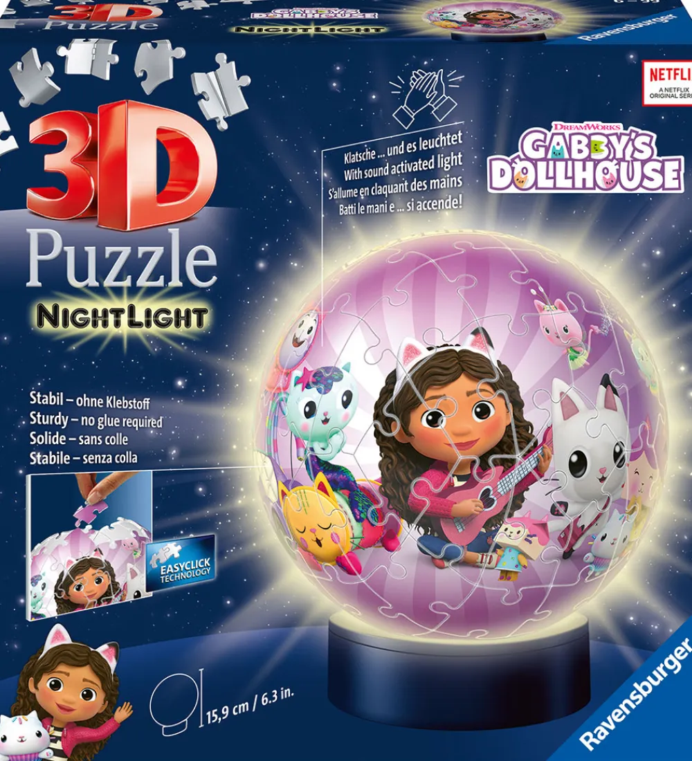 Ravensburger Puslespil*Puslespil - Natlampe - 3D - 72 Brikker - Gabby's Do
