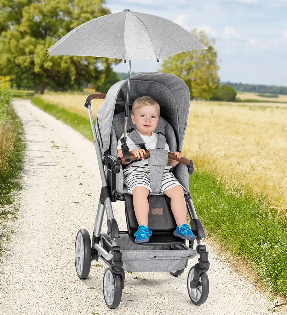 Reer Barnevognsudstyr*Parasol til Barnevogn - Grå