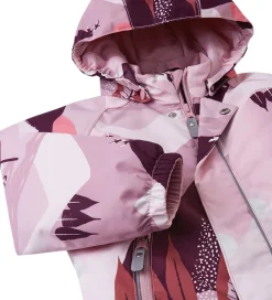 Flyverdragter-Reima Flyverdragt - Puhuri - Grey Pink m. Print