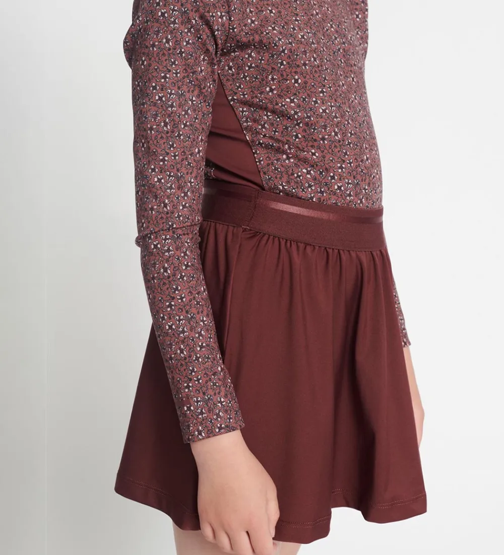 Rethinkit Gymnastiktøj*Gymnastikdragt - Frida - Rose Brown Flowers