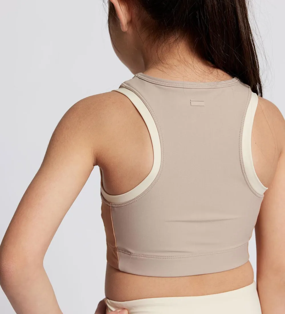 T-Shirts Og Toppe-Rethinkit Sportstop - Cropped - Thilde - Mocha