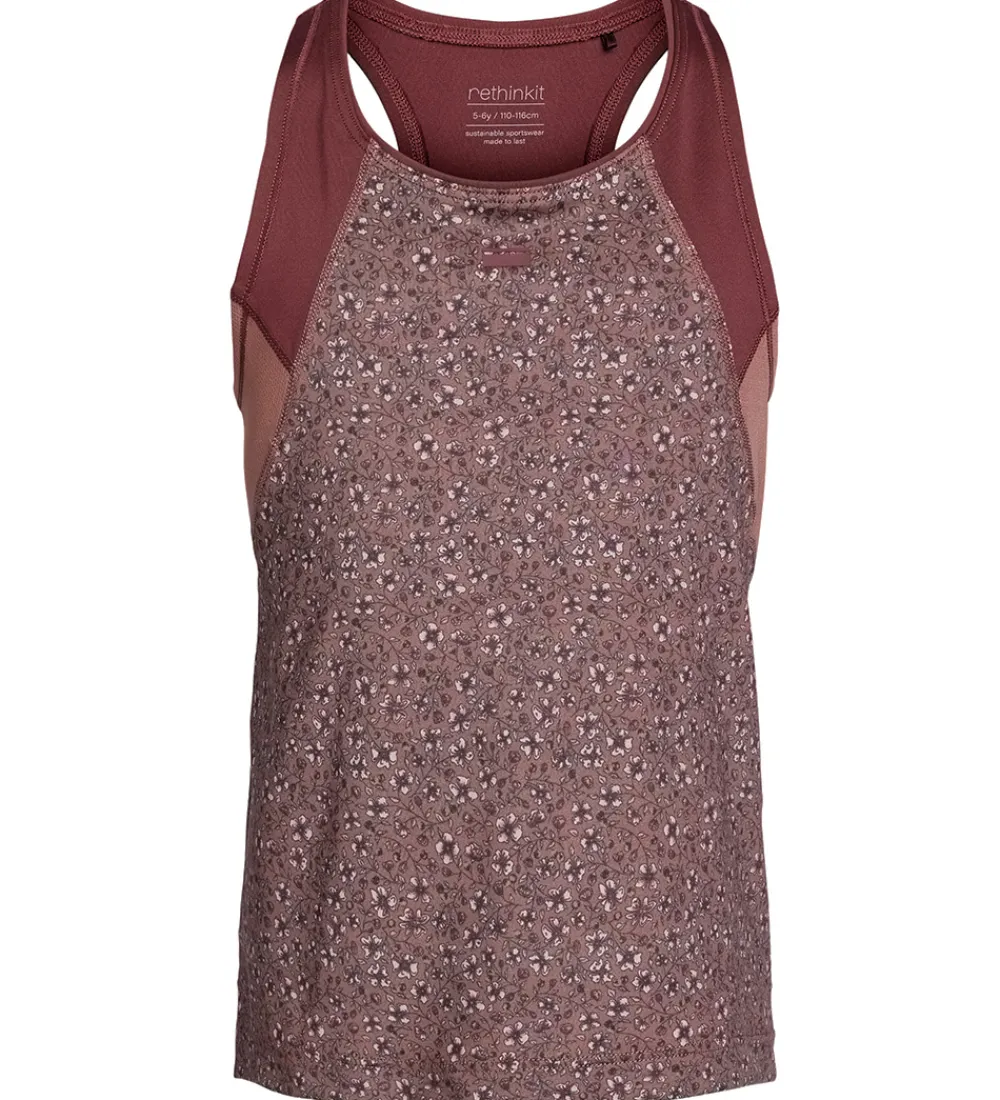 T-Shirts Og Toppe-Rethinkit Tanktop - Anais - Rose Brown Flowers