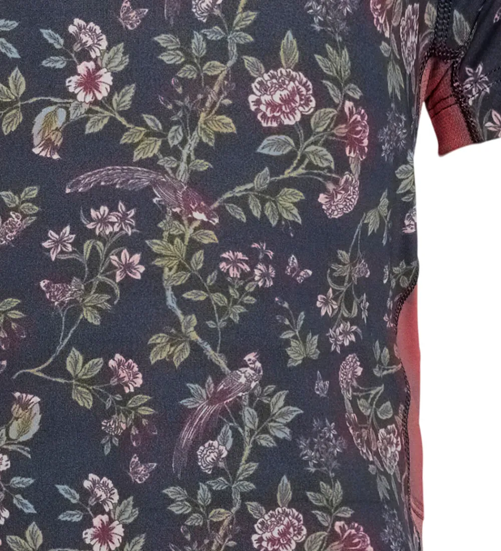 T-Shirts Og Toppe-Rethinkit T-shirt - Carla - Flower Birds