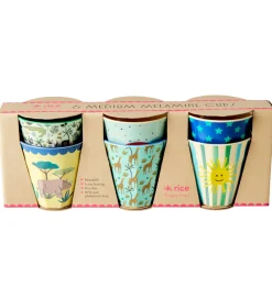 Rice Kop Og Tudekop*Kopper - Melamin - 6 stk. - 250 ml - Multi/Funky Prints