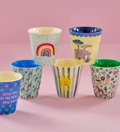 Rice Kop Og Tudekop*Kopper - Melamin - 6 stk. - 250 ml - Multi/Funky Prints