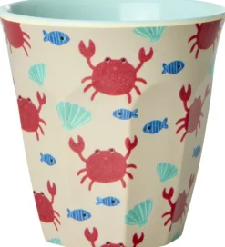 Rice Kop Og Tudekop*Kopper - Melamin - 6 stk. - 160 ml - Blue Ocean