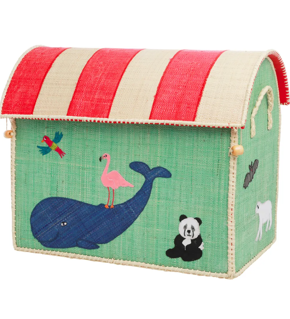 Rice Kurve*Opbevaringskurve - Raffia - 3 stk. - 52/45/37 cm - Animal