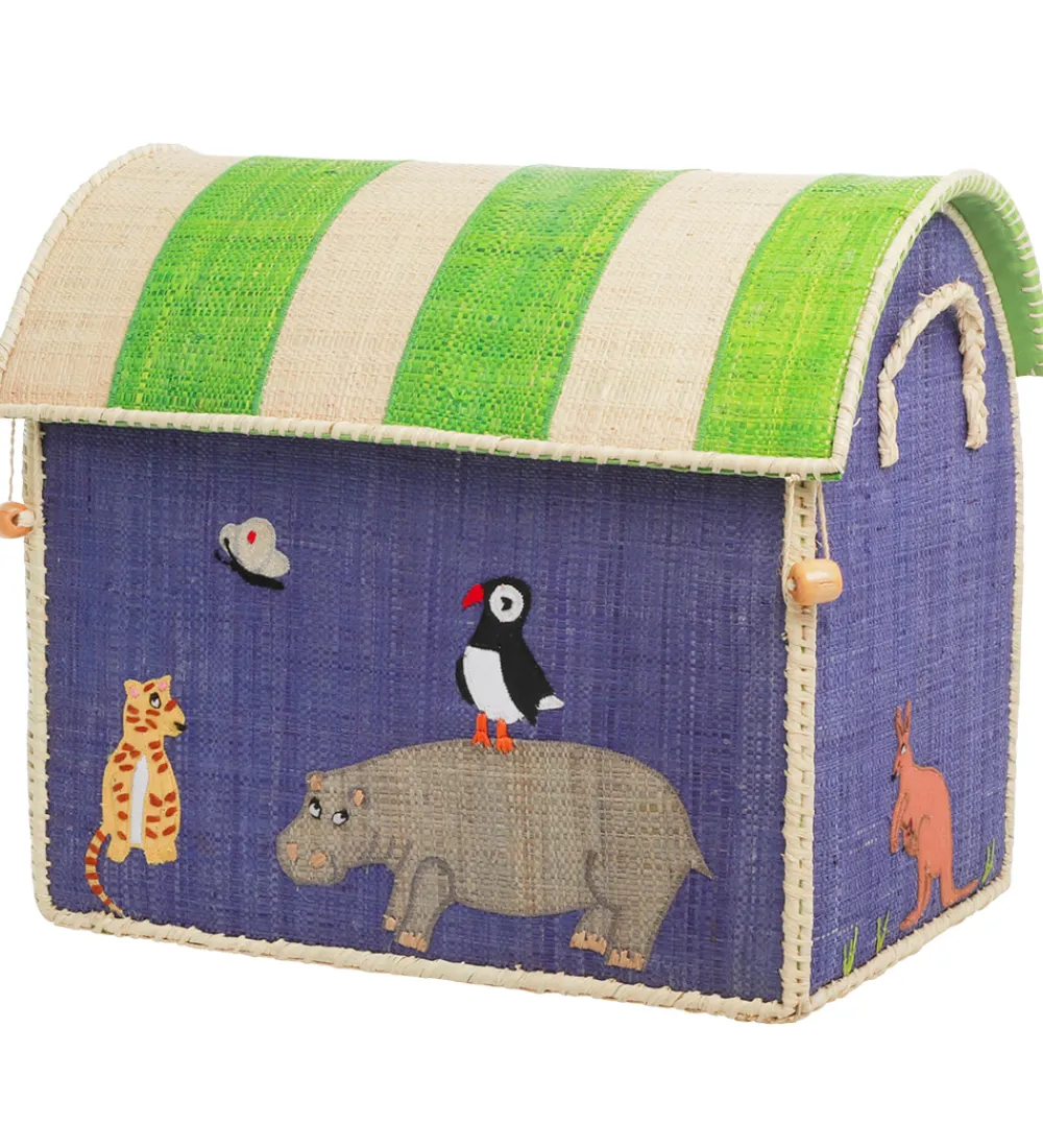 Rice Kurve*Opbevaringskurve - Raffia - 3 stk. - 52/45/37 cm - Animal