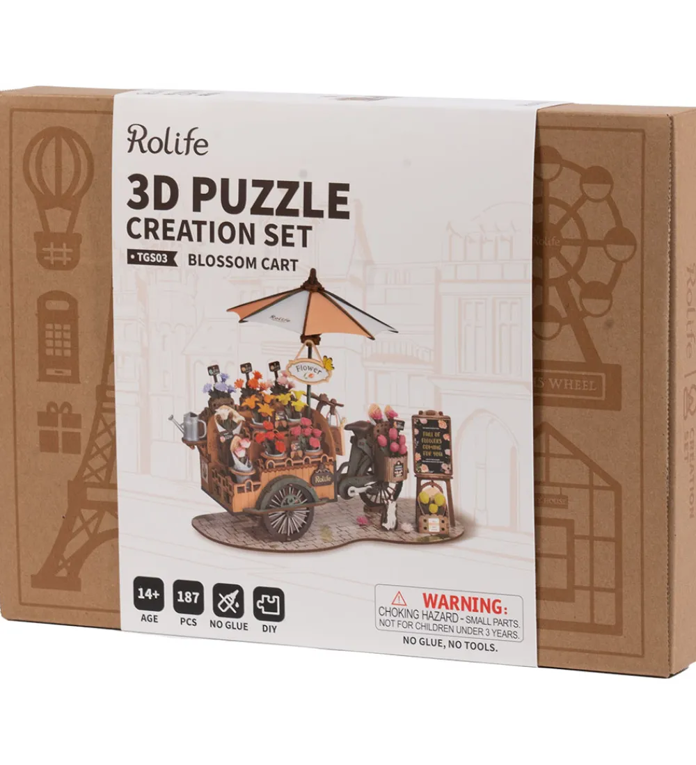 Rolife Puslespil*Miniature-diorama - DIY - Blossom Cart TGS03 - 187 Dele