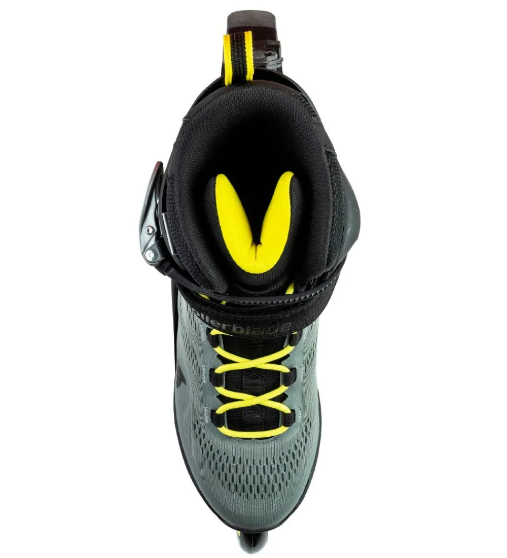 Rulleskøjter|Rulleskøjter-Rollerblade Rulleskøjter - Macroblade - 80 ABT - Silver/Neon Yel
