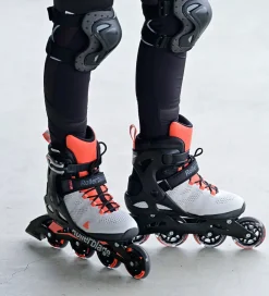 Rulleskøjter|Rulleskøjter-Rollerblade Rulleskøjter - Macroblade - 80 W - Gray/Coral - Inli