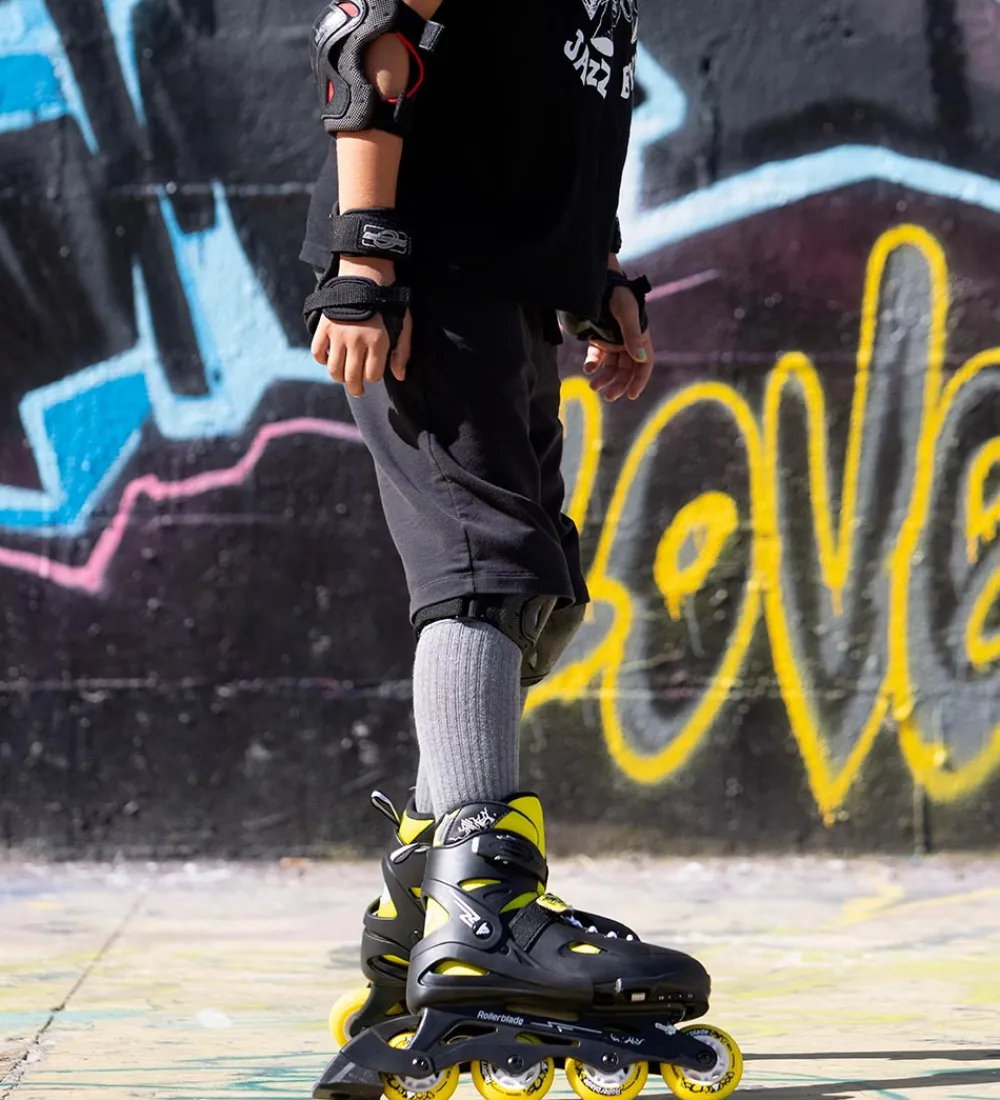 Rulleskøjter|Rulleskøjter-Rollerblade Rulleskøjter - Fury - Sort/Gul - Inliner