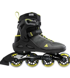 Rulleskøjter|Rulleskøjter-Rollerblade Rulleskøjter - Macroblade 80 - Black/Lime - Inliner