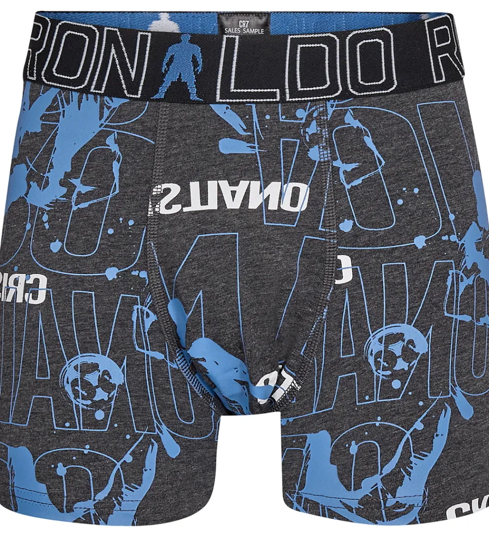 JBS Undertøj*Ronaldo Boxershorts - Noos - 2-pak - Sort/Grå m. Blå