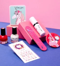Neglelak-Rosajou Sminkesæt - Blush/Læbestift/Neglelak m.m. - 7 Dele