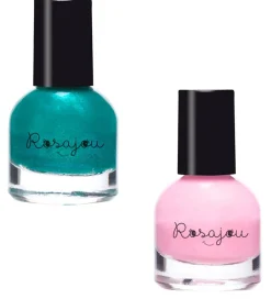 Sminke|Neglelak-Rosajou Sminkesæt - Blush/Læbestift/Neglelak m.m. - 7 Dele