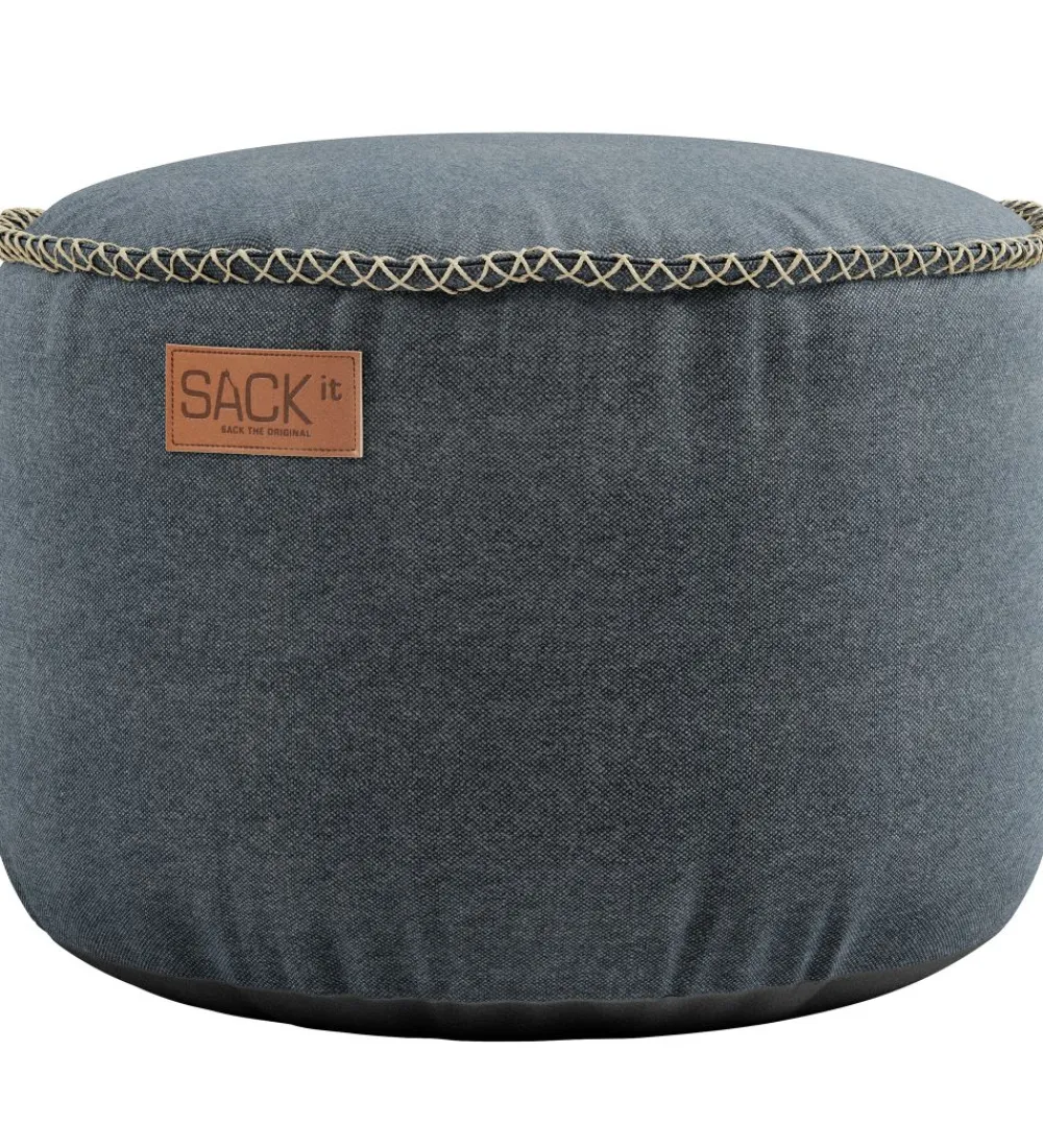 Puffer-SACKit Puf - Canvas - 50x35 cm - Petrol