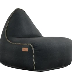 SACKit Sækkestole|Stole*Sækkestol - Canvas Lounge Chair - 96x80x70 cm - Sort