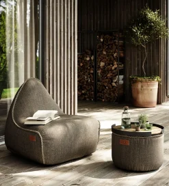 Sækkestole|Stole-SACKit Sækkestol - Cobana Lounge Chair - 96x80x70 cm - Brun