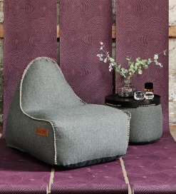 Sækkestole|Stole-SACKit Sækkestol - Cobana Lounge Chair - 96x80x70 cm - Lysegrå