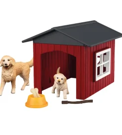 Schleich-Schleich Farm World - Hundekennel m. 2 Golden Retrievers - 42722