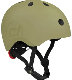 Børnesikkerhed|Cykelhjelme-Scoot and Ride Cykelhjelm - Olive