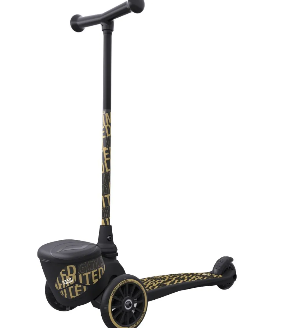 Scoot and Ride Løbehjul|Løbehjul*Highway Kick 2 Lifestyle - Black/Gold