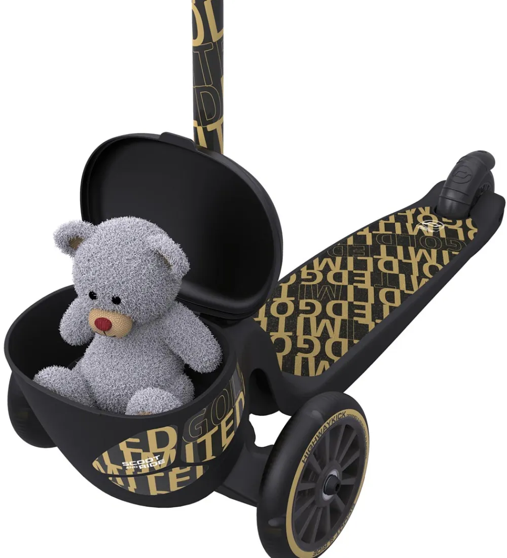 Scoot and Ride Løbehjul|Løbehjul*Highway Kick 2 Lifestyle - Black/Gold