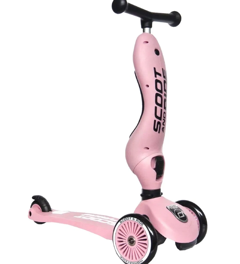 Løbecykler|Løbehjul-Scoot and Ride Highway Kick 1 - Rose