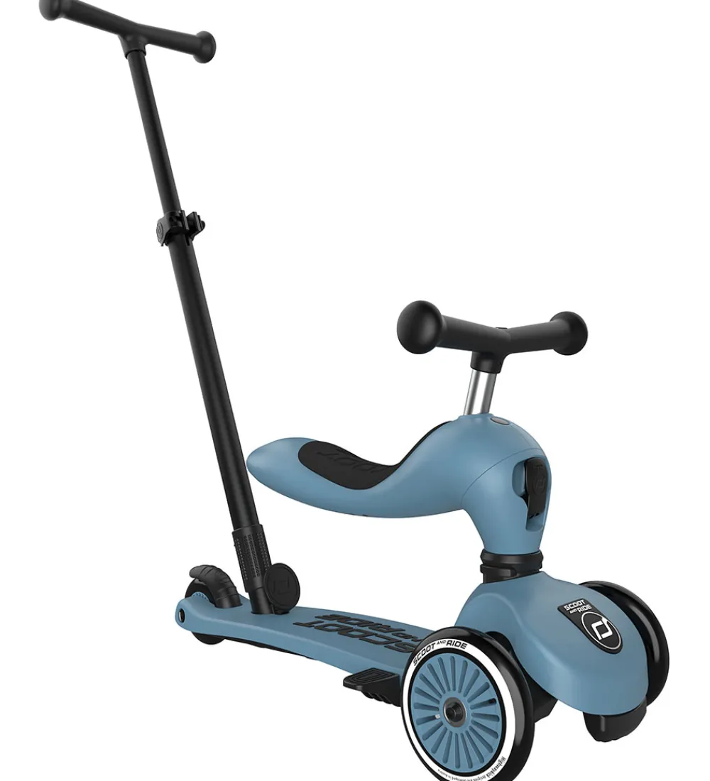 Scoot and Ride Løbecykler|Løbehjul*Highwaykick 1 Push&Go - Steel
