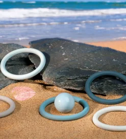 Strandlegetøj-Scrunch Ringspil - Silikone - Quoits - Multicolour