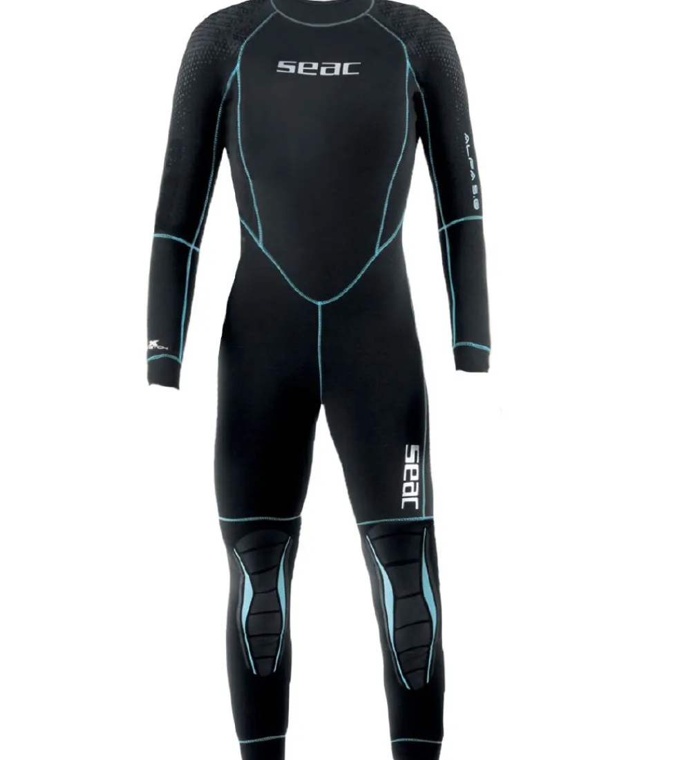 Våddragter|Snorkling-Seac Våddragt - Alfa Lady 5 mm - Sort/Turkis