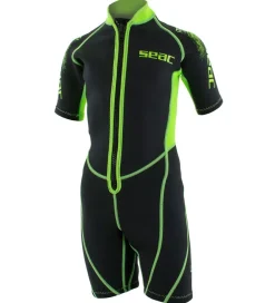 Våddragter|Snorkling-Seac Våddragt - Look Shorty Kid 2,5 mm - Sort/Lime