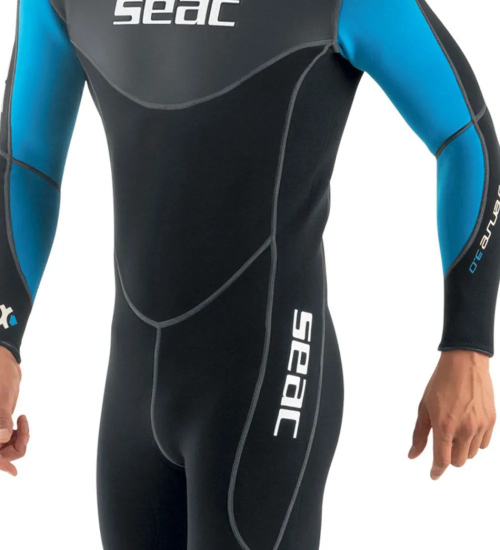 Seac Våddragter|Snorkling*Våddragt - Snese Man 3 mm - Sort/Blå