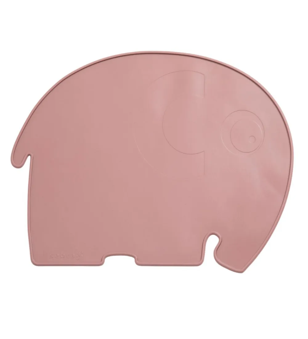 Sebra Dækkeservietter*Dækkeserviet - Silikone - Rustic Plum Elefant