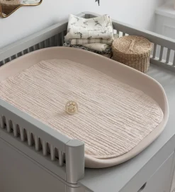 Sebra Pusletid|Puslepuder Og -Underlag*Pusleunderlag - 2-pak - Musselin - Birchbark Rose