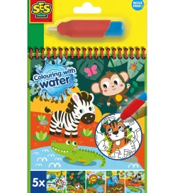 SES Creative Malebog*- Safari Malebog - Farv med Vand
