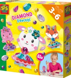 SES Creative Kreasæt*Diamantmosaik - Dansende Dyr