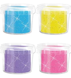 SES Creative Modellervoks*Modellervoks - 4x90gr - Silkeblød Glitter
