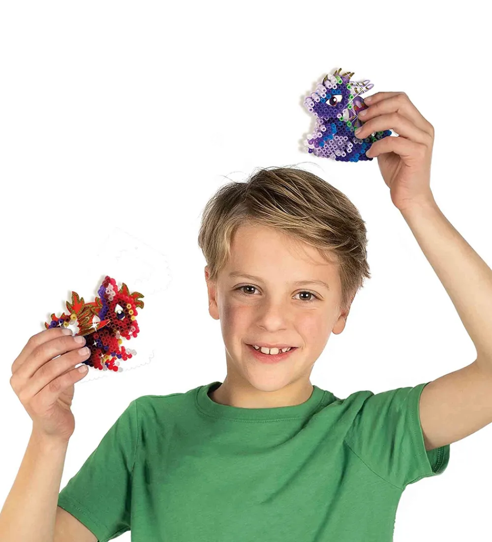 Perler-SES Creative Perler - Strygeperler - 1800 stk - 3D Drage